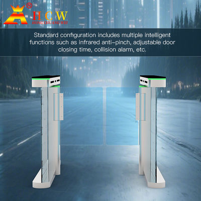 Office Building Speed Turnstile Gate with 2 Million Trouble-Free Operation Times and Customizable Face Recognition Detector