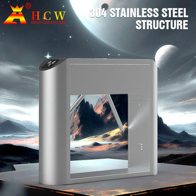 HCW Fingerprint Waist Height SUS304 Tripod Turnstile Gate Three Roller Arm