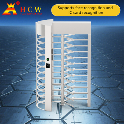 Revolving Full Height Turnstile Gate RFID 2D Readers For Pedestrian