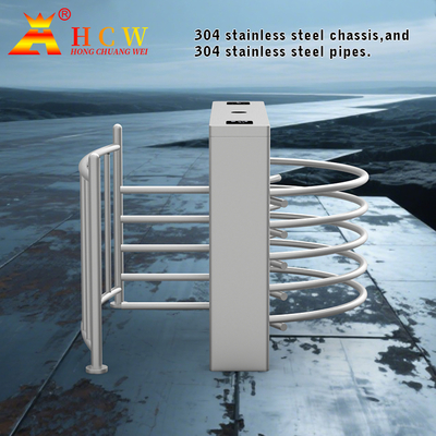 120 Degree Semi Automatic Waist Height Turnstile High Security