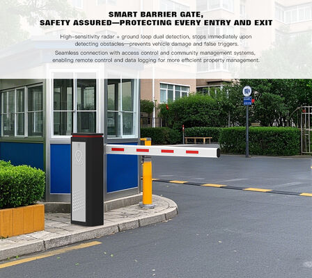 HCW Parking Barrier Gate with 3 Million Cycles Lifespan 1 Year Warranty and 340*240*990mm Size for Vehicle Access Control