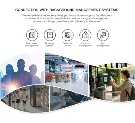 HCW Durable Barrier Turnstile Gate with 910mm Channel Width and 4-Pair Infrared Anti-Tailgating ISO 9001/CE Certified Swing Gate Turnstile