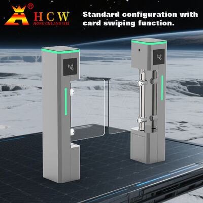 HCW Barrier Turnstile Gate with 600-1000mm Channel Width 30W DC Brushless Motor and 20-40 People/Minute Throughput for Pedestrian Management