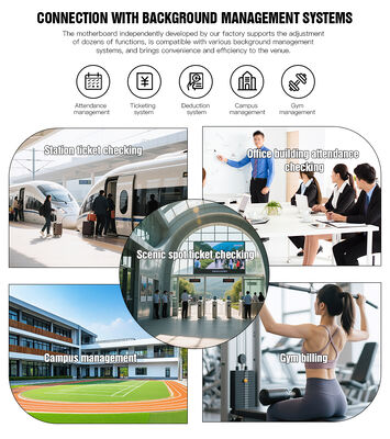 HCW Speed Gate Turnstile with 1-Second Operation 600-1000mm Channel Width and 5 Million Cycle Lifespan