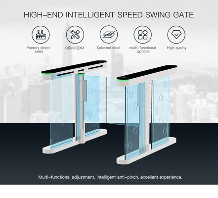 HCW Optical Barrier Turnstile Gate with 7-Pair Infrared Anti-Tailgating 40W DC Brushless Motor and ISO 9001/CE Certification