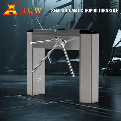 دسترسی HCW کنترل SS304 سه پایه Turnstile دروازه امنیت ورودی