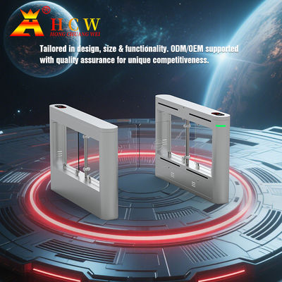 درب گردان مانع عبور عابر پیاده HCW مدل CW406 با کابینت استیل ضد زنگ SS304