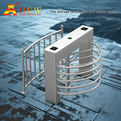 120 Degree Semi Automatic Waist Height Turnstile High Security