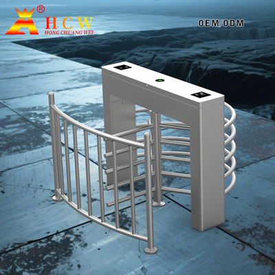 120 Degree Semi Automatic Waist Height Turnstile High Security