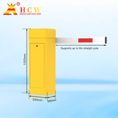 HCW Barrier Turnstile Gate with Customizable 2-6m Arm Cold Rolled Steel Housing and DC Brushless Motor for Secure Access Control